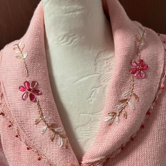 VINTAGE 1990’s Embellished & Embroidered Storybook Knits Sweater - Picture 4 of 6